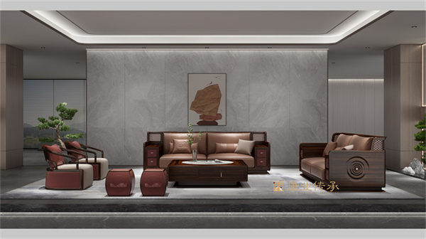 新中式沙发组合